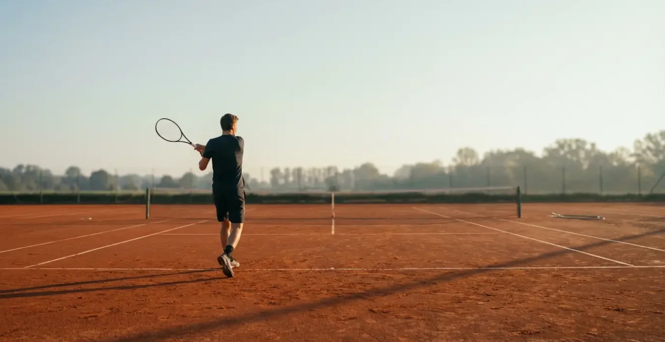 Illustration de la métaphore de la porte à ressort pour la rotation des épaules au tennis