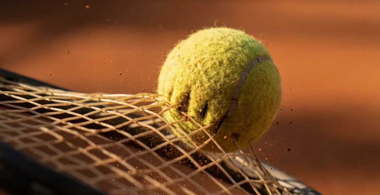 Séquence d'entraînement montrant la répétition d'un geste technique au tennis