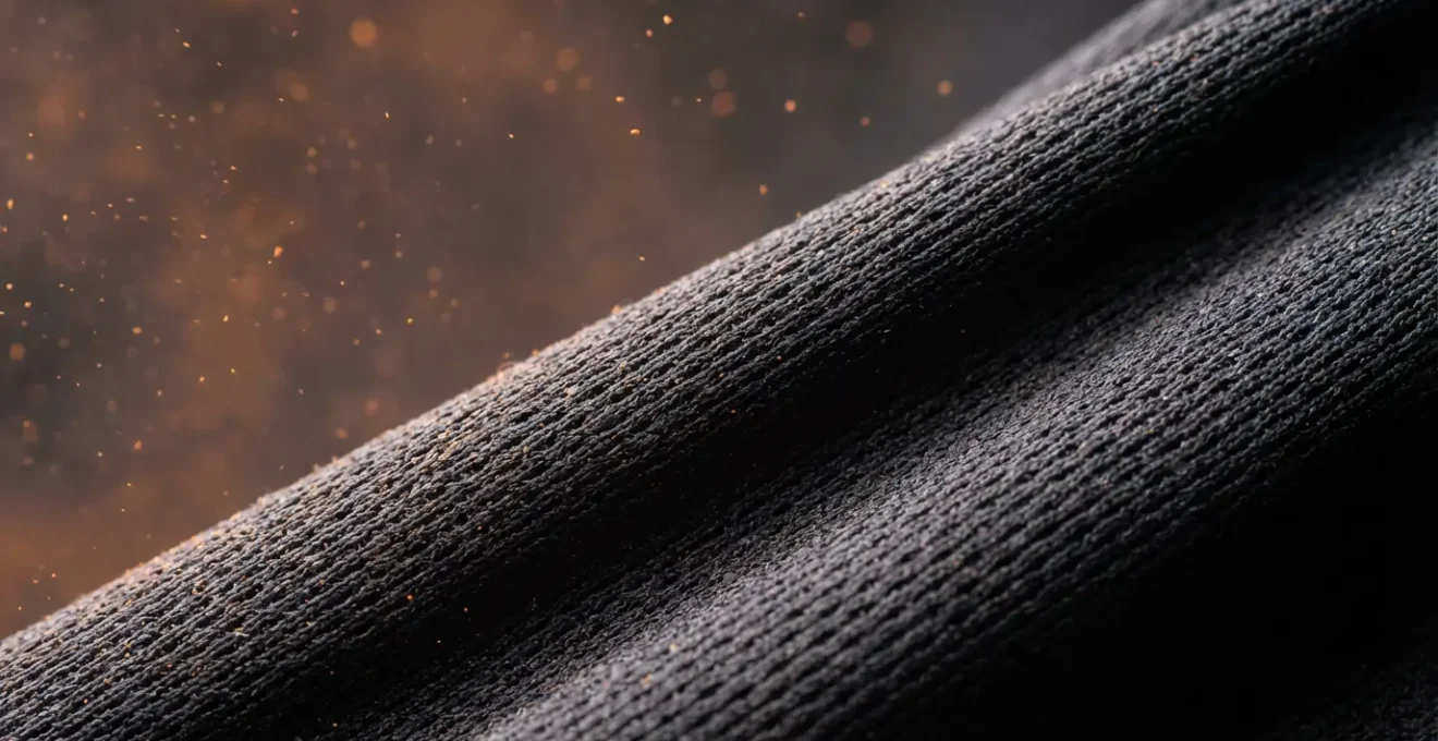 Gros plan sur tissu extensible de short de tennis pendant une glissade sur terre battue